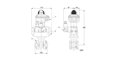 Ball Valve - BSP Screwed (40mm) DA