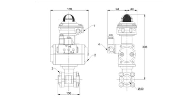 Ball Valve - BSP Screwed (40mm) STC