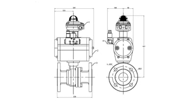 Ball Valve - Flanged Table E (100mm) DA
