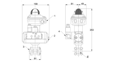 Ball Valve - Flanged Table E (25mm) DA