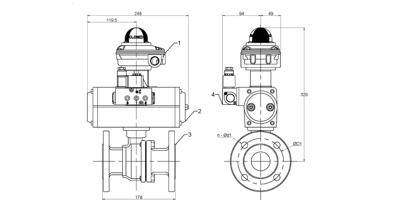 Ball Valve - Flanged Table E (50mm) DA