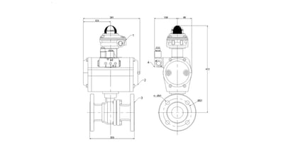 Ball Valve - Flanged Table E (80mm) DA