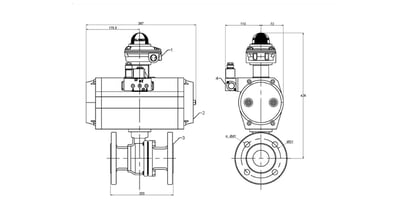 Ball Valve - Flanged Table E (80mm) STC