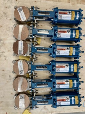 2” DeZURIK KGC knife gate valves
