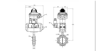 Lugged Butterfly Valve - On/Off (50mm) STC